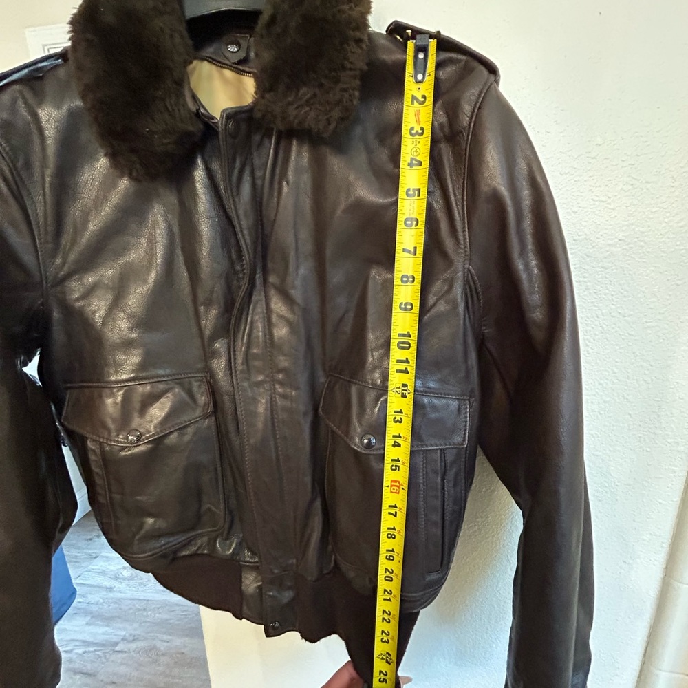 Schott NYC Bomber Flight Jacket (Brown) - Picture 11 of 11